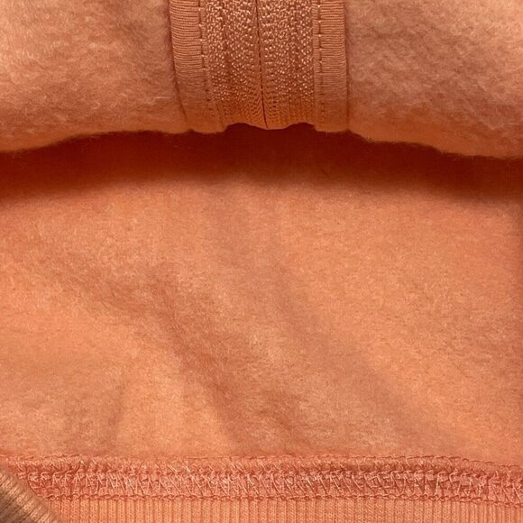 Peloton Ultimate Hoodie Fleece Jacket Women Size S Orange Zip Pocket Logo Iconic - Picture 7 of 12